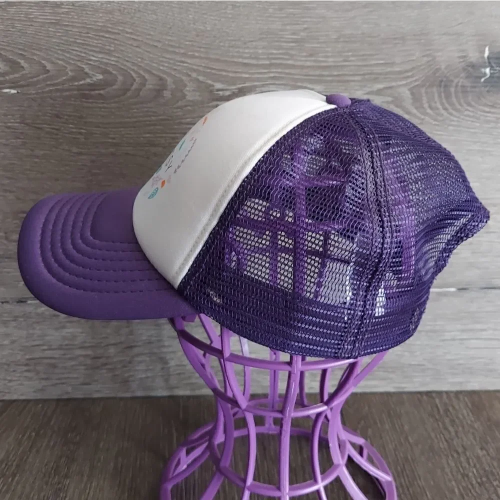 Scentsy White & Purple Snapback Trucker Hat